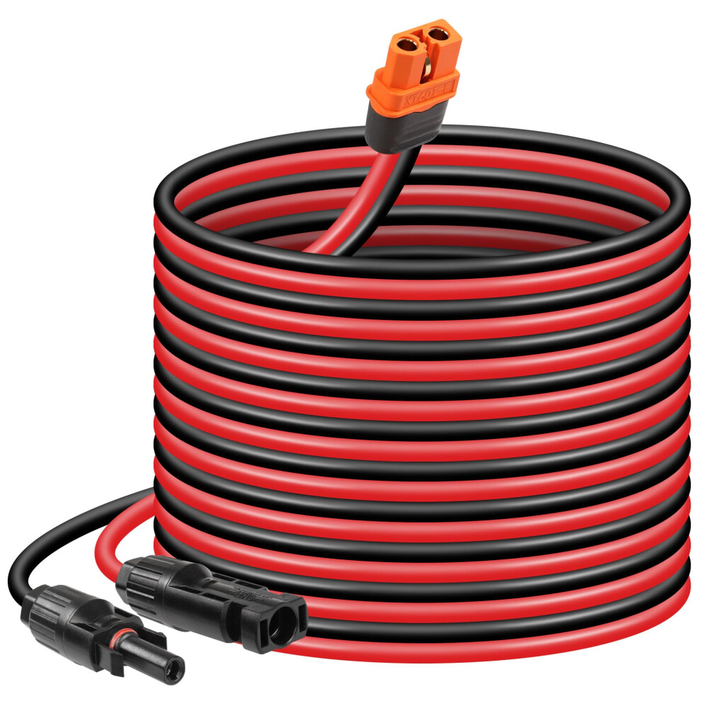 16.4Ft 12Awg Solar Panel Extension Cable To Xt60i Female, 5M For Rv, Battery And Power Station 9771547101437