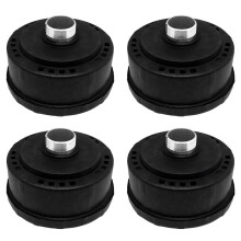 4pcs 32mm/1.25Inch Air Compressor Noise Reducer Silence Filter,Plastic Shell Round Muffler Filter