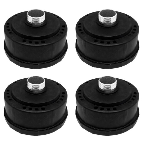 4pcs 32mm/1.25Inch Air Compressor Noise Reducer Silence Filter,Plastic Shell Round Muffler Filter