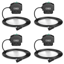 4X Dashcam-OBD-Verkabelungssatz, Dashcam-USB-Typ-C-Verkabelungssatz mit OBD-Stromkabel für Dashcam 12-24 V auf 5 V/3 A