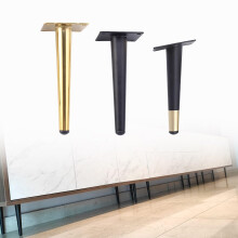 4 Pcs 14 Inch Gold Metal Furniture Legs, Heavy Duty Iron Sofa Legs, Easy Installation, Elegant Finish