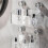 2PCS Rotating Suction Cup Storage Rack Bathroom Non Perforated Wall Mounted Organizing and Storage Box Transparent,L 4