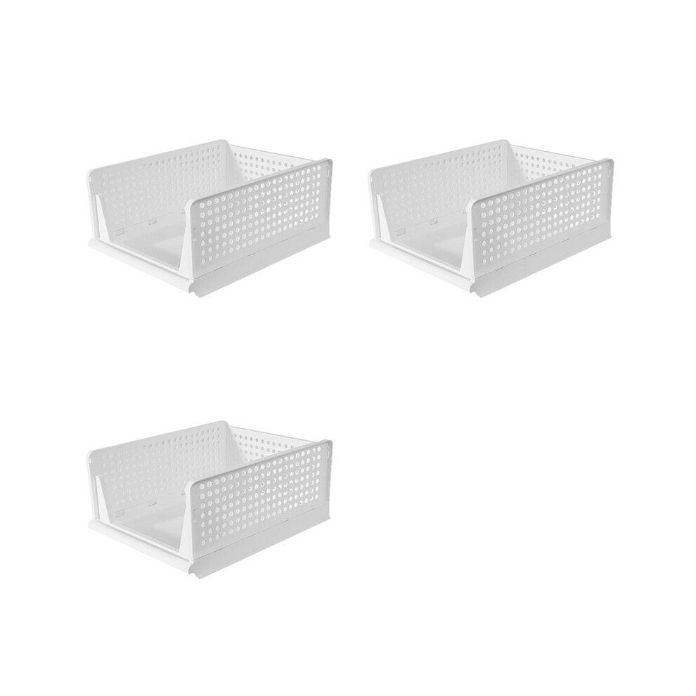 3X Stackable Wardrobe Storage Box Multi-Function Foldable Suitable For Wardrobe Storage Clothing Drawer Storage Box 6032765466429