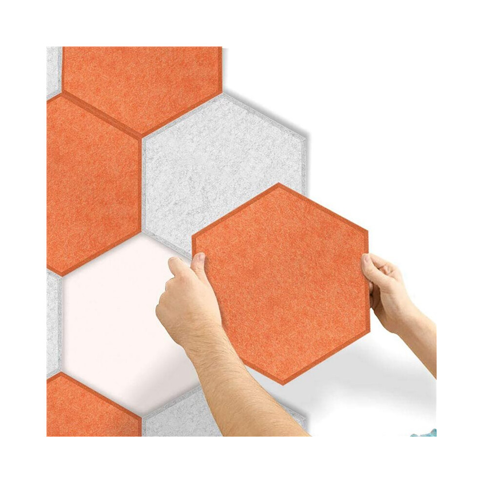 24 Pack Hexagon Acoustic Panels Sound Proof Padding Beveled Sound Panels For Recording Studio Office Home 6032695172599