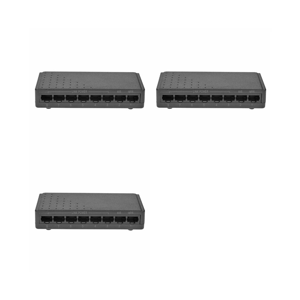 3X 8 6+2 Poe Injector Power Over Rj45 Ethernet Family Network System 10/100M Without Power Adapter 6033961813277