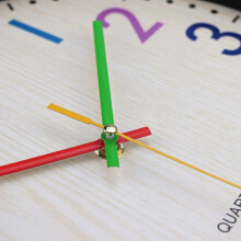 2X Silent Non Ticking Kids Wall Clock, Battery Operated Colorful Decorative Clock
