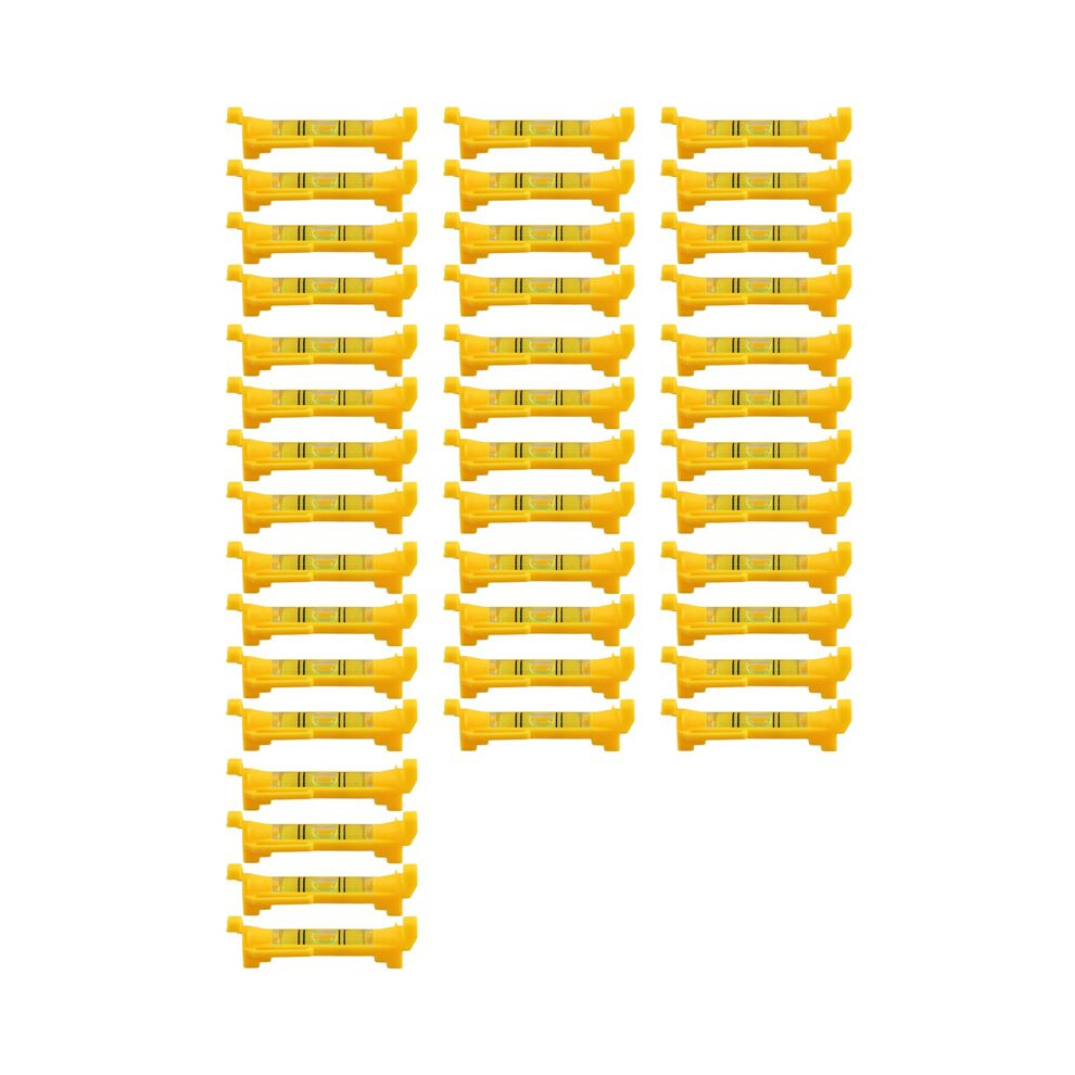 40Pcs String Level Hanging Bubble Levels For Leveling Surveying, Building Trades, Bricklaying, Etc. (Yellow) 6033116802460