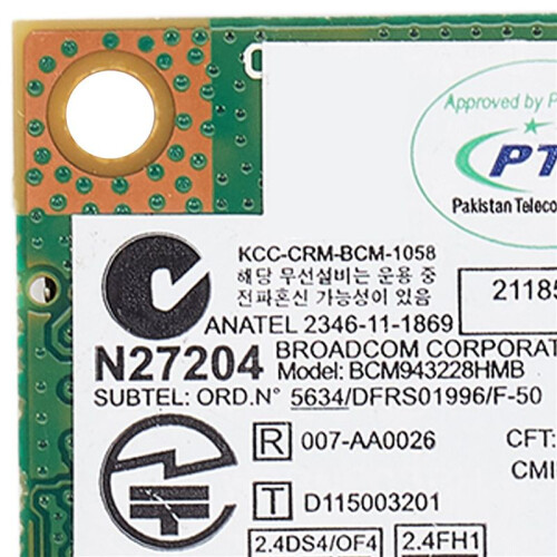 3X BCM943228HMB 04W3764 WIFI Wireless  4.0  PCI-E Karte Kompakt für  E130 E135 E330 E335 E530 E535 E430 1