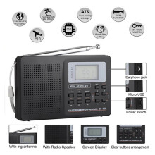 3X Full Band Radio AM/SW/FM Radio Full Frequency Receiver Receiving FM Radio with Timing Alarm Clock Portable Radio