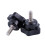 M6 x 15mm Male Thread Screw Star  Locking Screw Handle Black 4 Pcs 2