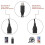 3X USB Splitter Kabel, USB 2.0 Ein Stecker Auf Zwei USB Buchsen Y Splitter Lade Kabel 2