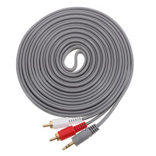 3.5mm Audio Splitter Cable for Speakers with Durable Stable Connectors and Reliable Signal Transmission