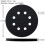 6PCS 5 Inch(125mm) 8-Hole Soft Sponge Interface Pad for Sanding Pads and Hook and Loop Sanding Discs for Uneven Surface 6