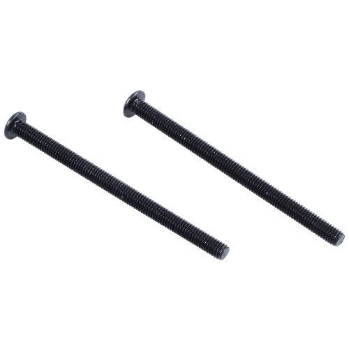 M3 x 45mm Alloy Steel Hex Socket Button  Screws Black 40 Pcs 2