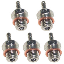 5X N3 Hot Glow Plug Spark for HSP 70117 1/10 1/8 RC Buggy Truck Vertex SH Nitro Engine Parts