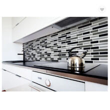 6X 3D Wall Stickers Brick Wallpaper Tile for Kitchen Bathroom Backsplash Anti-Tile Home Decor 28X23.5cm
