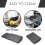 3X Kitchen Sink Sliding Coffee Tray Mat, with Smooth Rolling Wheels 2