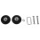4Set 55X18mm Luggage Suitcase / Inline Outdoor Skate Replacement Wheels Black 2