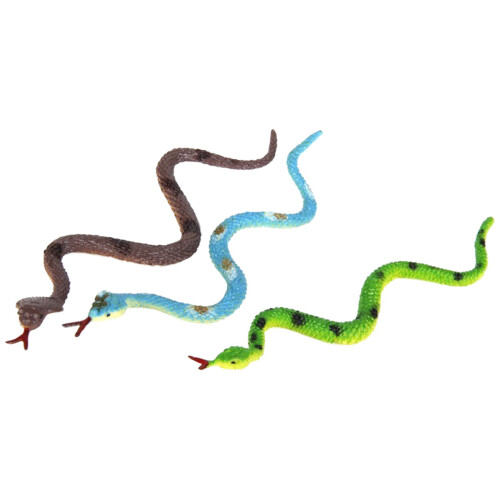 Plastic Reptile Animal Snake Model Toy 24Pcs Multicolour
