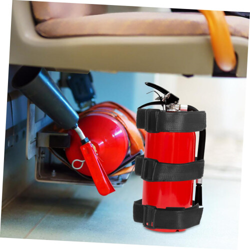Car Fire Extinguisher Mount Strap, Secure Holder for Vehicle, Quick Tool Install, Universal Fit 2