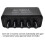2X 5CH Audio Distributor Stereo Audio Mixer 1 Input 5 Output RCA Splitter for Power Amplifier Active Audio 4