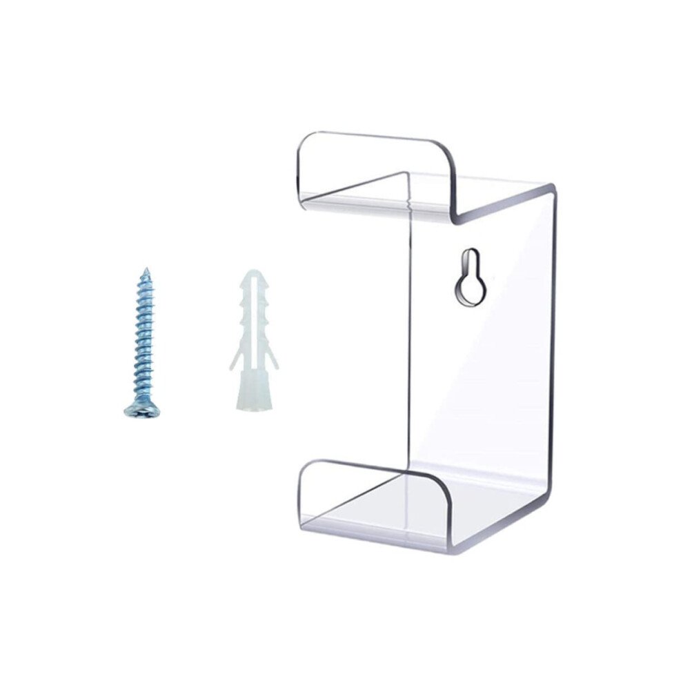 Transparent Dual Controller Wall Mounted Game Controller Holder, Spacesaving Clear Display Rack For Organized Gaming Setup 9092120847246