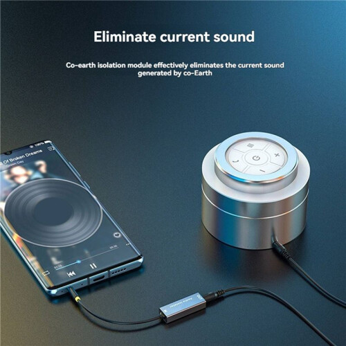 2pcs 3.5mm Audio Isolator Speaker  Isolator for Stereo Audio System Noise Reducer Filter Ground Loop Noise Isolator 1