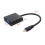 10X Micro- to VGA Adapter Cable 1080P Video Converter with Audio Jack USB Power Cable for  Camera Raspberry Pi 4 8