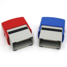 2X Self Inking Stamp Set Custom Personalised DIY Business Name Number Address Printing Rubber Stamp with Tweezers Kit