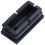 40 Pcs Black Plastic Rectangular Blanking End Caps Inserts 20mm x 40mm 7