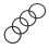O-, Sealing , 20 Pieces, 45 mm X 3 mm, Nitrile Rubber, Black 7