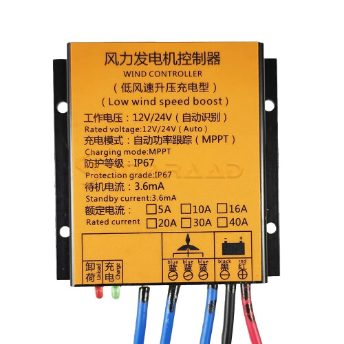 24V Waterproof Wind Charge Controller 2000W8000W Wind Turbine Regulator for Stable Performance 2