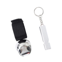 Outdoor Camping Alarm Bear Bells Whistling Loud-Nickel color