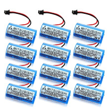 12 Pack Q6BAT CR17335SER 3V 1800mAh Lithium Backup Battery for Fanuc CNC PLC, Long Shelf Life