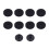 Pack Of 10 Plastic Drum Felt Bottom Covers For Enhanced-WC73 1