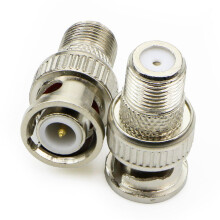 40 Stuecke Bnc Maennlicher Stecker Auf F Weiblicher Adapter Koax Stecker Koppler Adapter Cctv Kamera (20 Stueck)