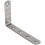 8St 125X75mm L-Form Edelstahlregal Eckwinkel Winkel 1