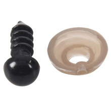 200Pcs 6mm Black Plastic Safety Eye Washers for Teddy Toy Eyes Puppet Doll