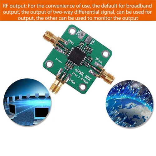 10X AD831 High Frequency Transducer RF Mixer Module 500MHz Bandwidth RF Frequency Converter 2