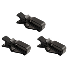 3Pcs Cable Cord Securing Management Clips With Long Clamp-Black