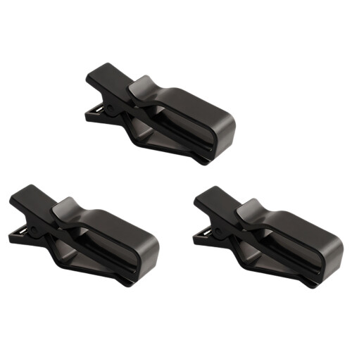 3Pcs Cable Cord Securing Management Clips With Long Clamp-Black