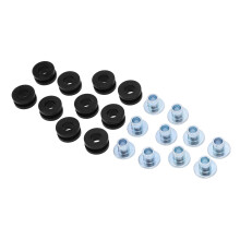 Motorradaugenschrauben-Set aus Gummi und Metall, passend für Suzuki 6mm, 10 Stück
