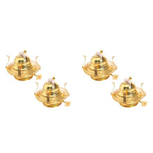 4Pcs Oil Lamp Burner for Lamps Oil Lamp Replacement Oil Lamps Parts with Reduction Collar and Cotton Lamp Wick