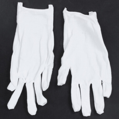 2X White Cotton Gloves Anti-Static Gloves Protective Gloves for Housework Workers 2