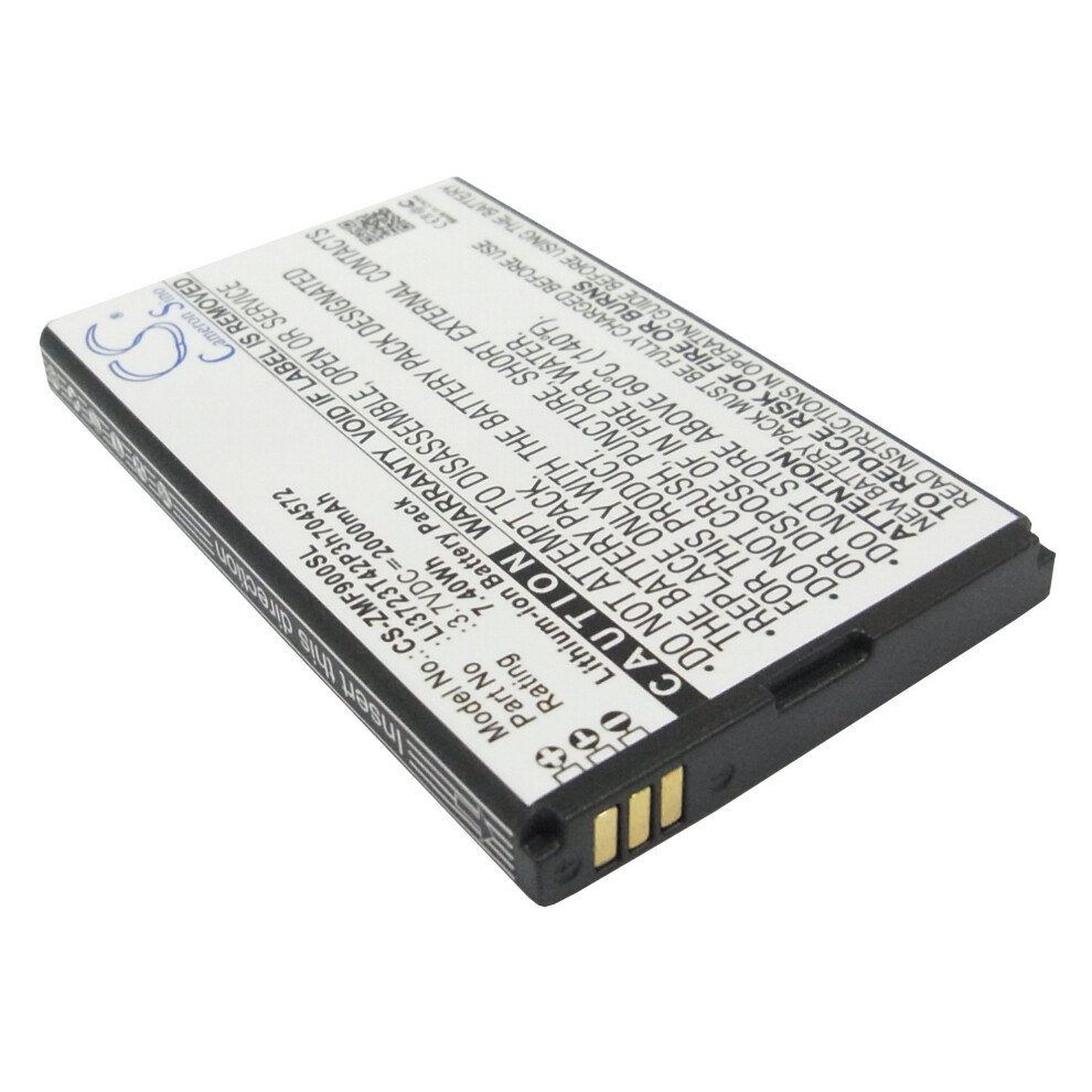 2000Mah Li3720t42p3h704572 Liion Replacement Battery For Zte Falcon Z917 And Mf275 Turbo Hub Extended Runtime 9092120225662
