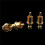 24Pcs Socket Cover Cap Gold Plated RCA Cap Plug Short-Circuit Socket Phono Connector Shielding RCA Shielding Plug 5