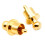 24Pcs Socket Cover Cap Gold Plated RCA Cap Plug Short-Circuit Socket Phono Connector Shielding RCA Shielding Plug 8