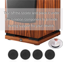 HiFi Speaker Stand Feet Pads, Audio Isolation Feet, Hi-End Speaker Isolator Pads Resonance Reducer 8pack