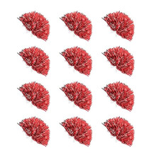 Pompons de pom-pom girl portatifs pour le sport, la-Rouge