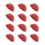 24Pcs Shines Cheerleading Pompoms For Team Competitions-Red 1